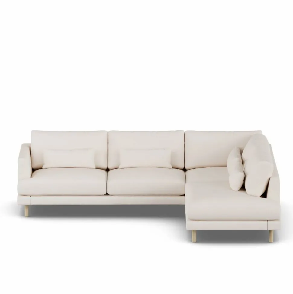 Bredhult soffa Caleido Beige 9600-vitoljad ek 3-sits A1