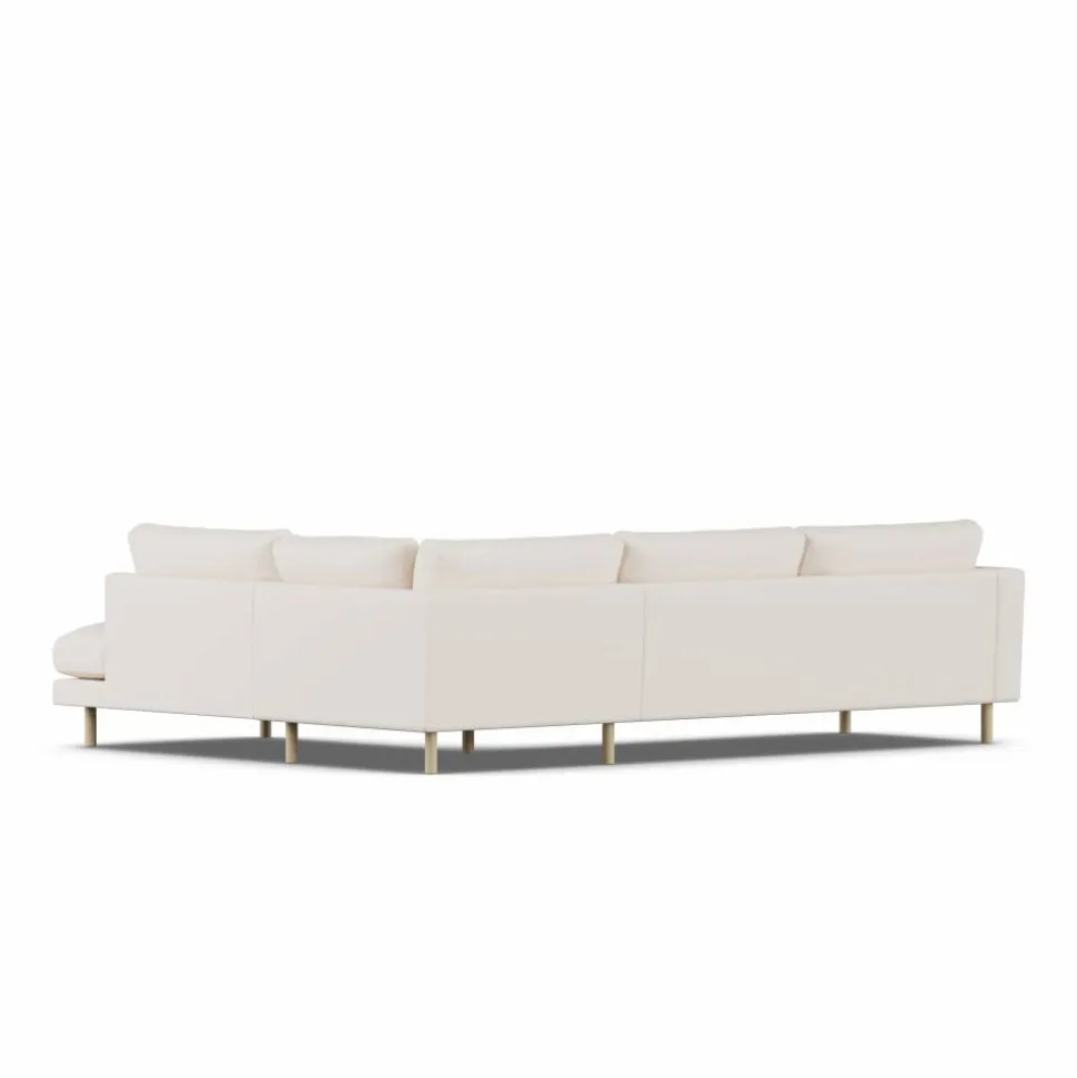 Bredhult soffa Caleido Beige 9600-vitoljad ek 3-sits A1