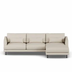 Bredhult soffa Jump Beige 1956-svart stål 2 5-sits C1