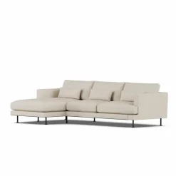 Bredhult soffa Jump Beige 1956-svart stål 2 5-sits C2