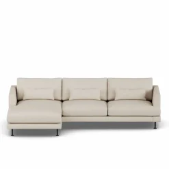 Bredhult soffa Jump Beige 1956-svart stål 2 5-sits C2