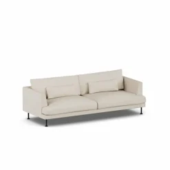 Bredhult soffa Jump Beige 1956-svart stål 3-sits