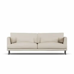 Bredhult soffa Jump Beige 1956-svart stål 3-sits