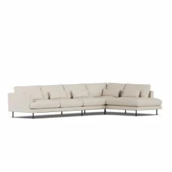 Bredhult soffa Jump Beige 1956-svart stål 4-sits B1