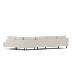 Bredhult soffa Jump Beige 1956-svart stål 4-sits B1