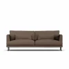Bredhult soffa Jump Brown 1955-svart stål 3-sits