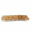 Bredhult soffa Jump Honey 1959-svart stål 4-sits B1