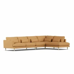 Bredhult soffa Jump Honey 1959-vitoljad ek 4-sits B1