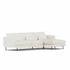 Bredhult soffa Jump Off White 1954-svart stål 2 5-sits C1