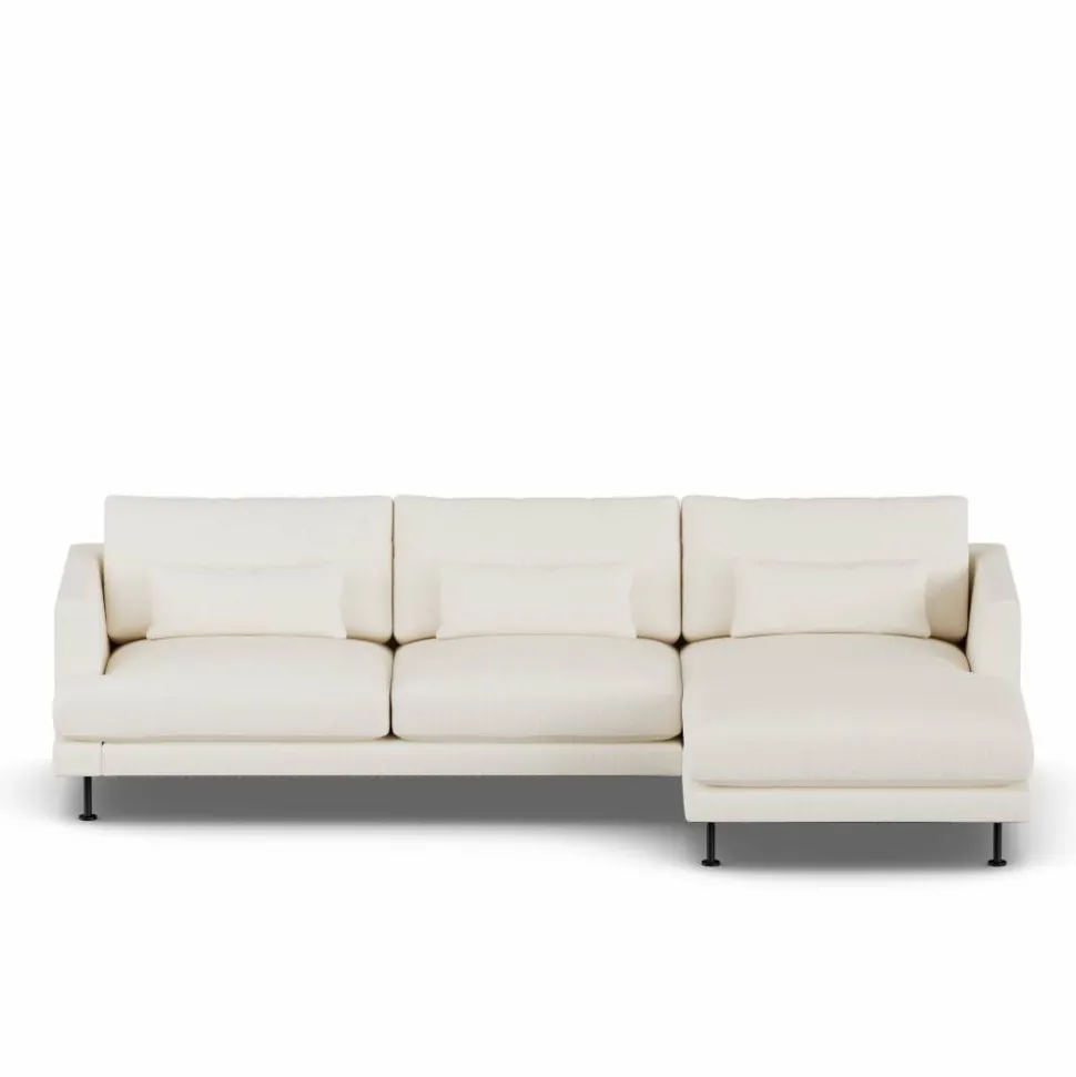 Bredhult soffa Jump Off White 1954-svart stål 2 5-sits C1