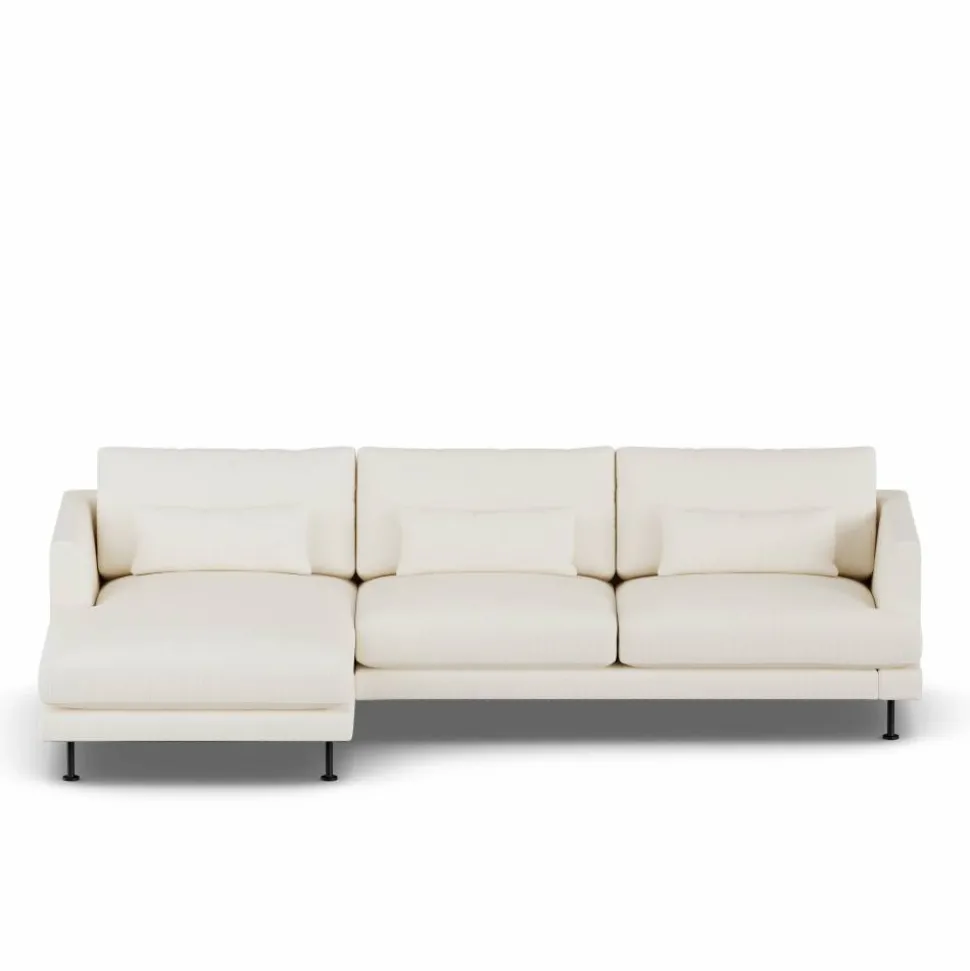 Bredhult soffa Jump Off White 1954-svart stål 2 5-sits C2