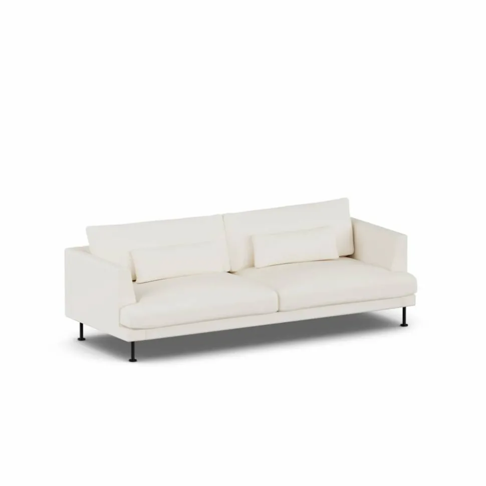 Bredhult soffa Jump Off White 1954-svart stål 3-sits