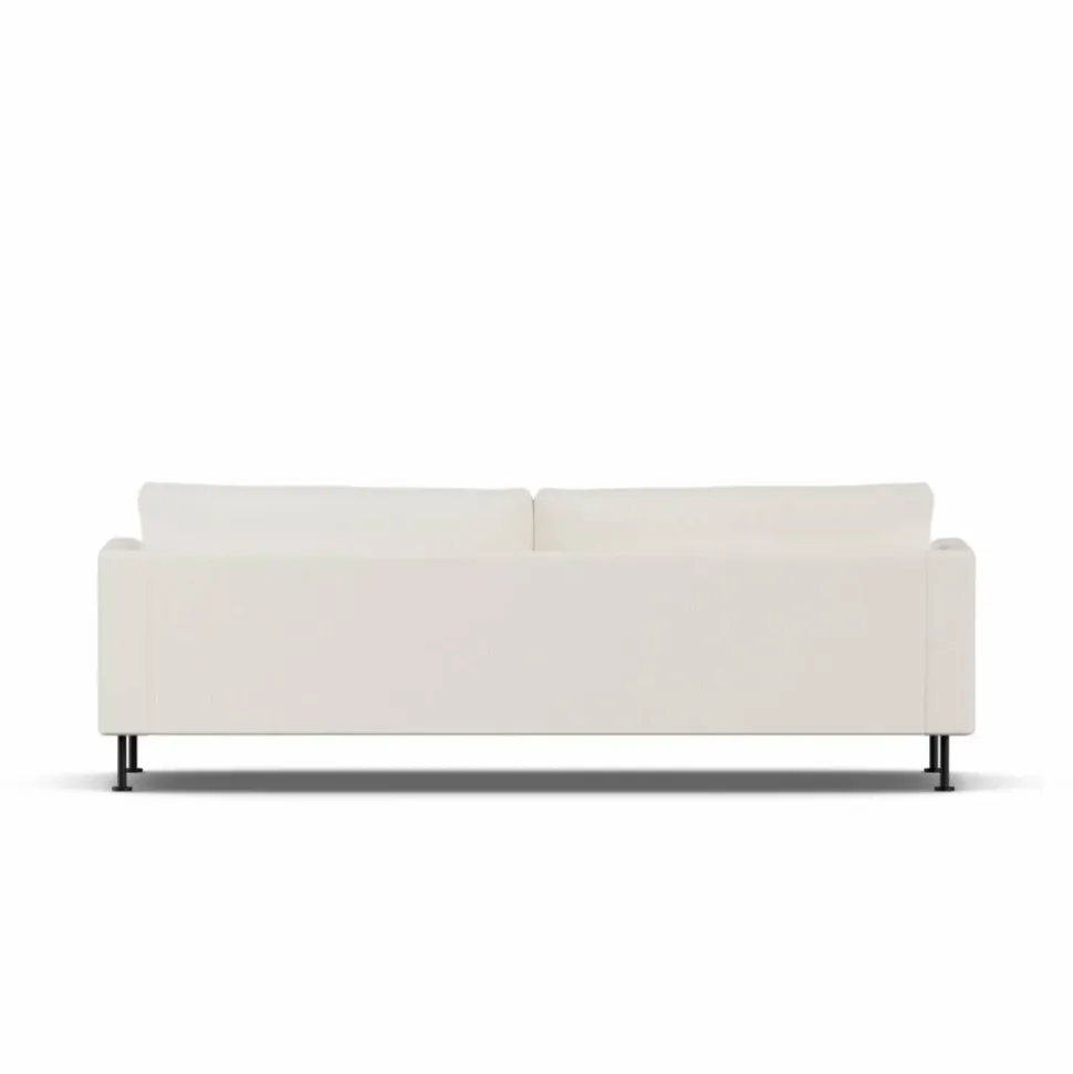 Bredhult soffa Jump Off White 1954-svart stål 3-sits
