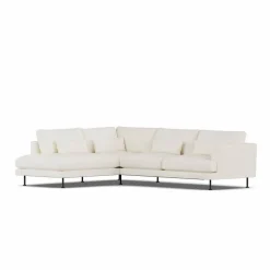 Bredhult soffa Jump Off White 1954-svart stål 3-sits A2