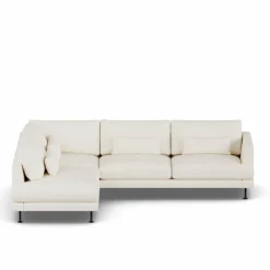 Bredhult soffa Jump Off White 1954-svart stål 3-sits A2