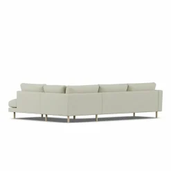 Bredhult soffa Luiza Beige 3981-vitoljad ek 3-sits A1