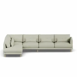 Bredhult soffa Luiza Beige 3981-vitoljad ek 4-sits B2