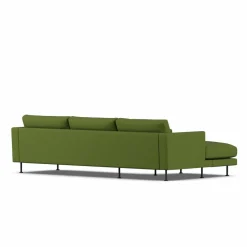 Bredhult soffa Luiza Green 3975-svart stål 2 5-sits C2