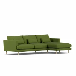 Bredhult soffa Luiza Green 3975-vitoljad ek 2 5-sits C1