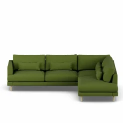 Bredhult soffa Luiza Green 3975-vitoljad ek 3-sits A1