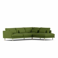 Bredhult soffa Luiza Green 3975-vitoljad ek 3-sits A1