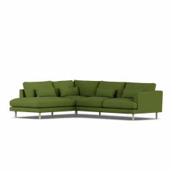 Bredhult soffa Luiza Green 3975-vitoljad ek 3-sits A2