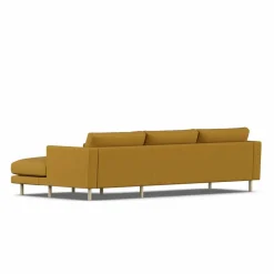 Bredhult soffa Luiza Mustard 3972-vitoljad ek 2 5-sits C1