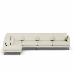 Bredhult soffa Oslo Nature 1540-svart stål 4-sits B2