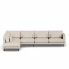Bredhult soffa Same Beige 6670-svart stål 4-sits B2