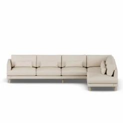 Bredhult soffa Same Beige 6670-vitoljad ek 4-sits B1