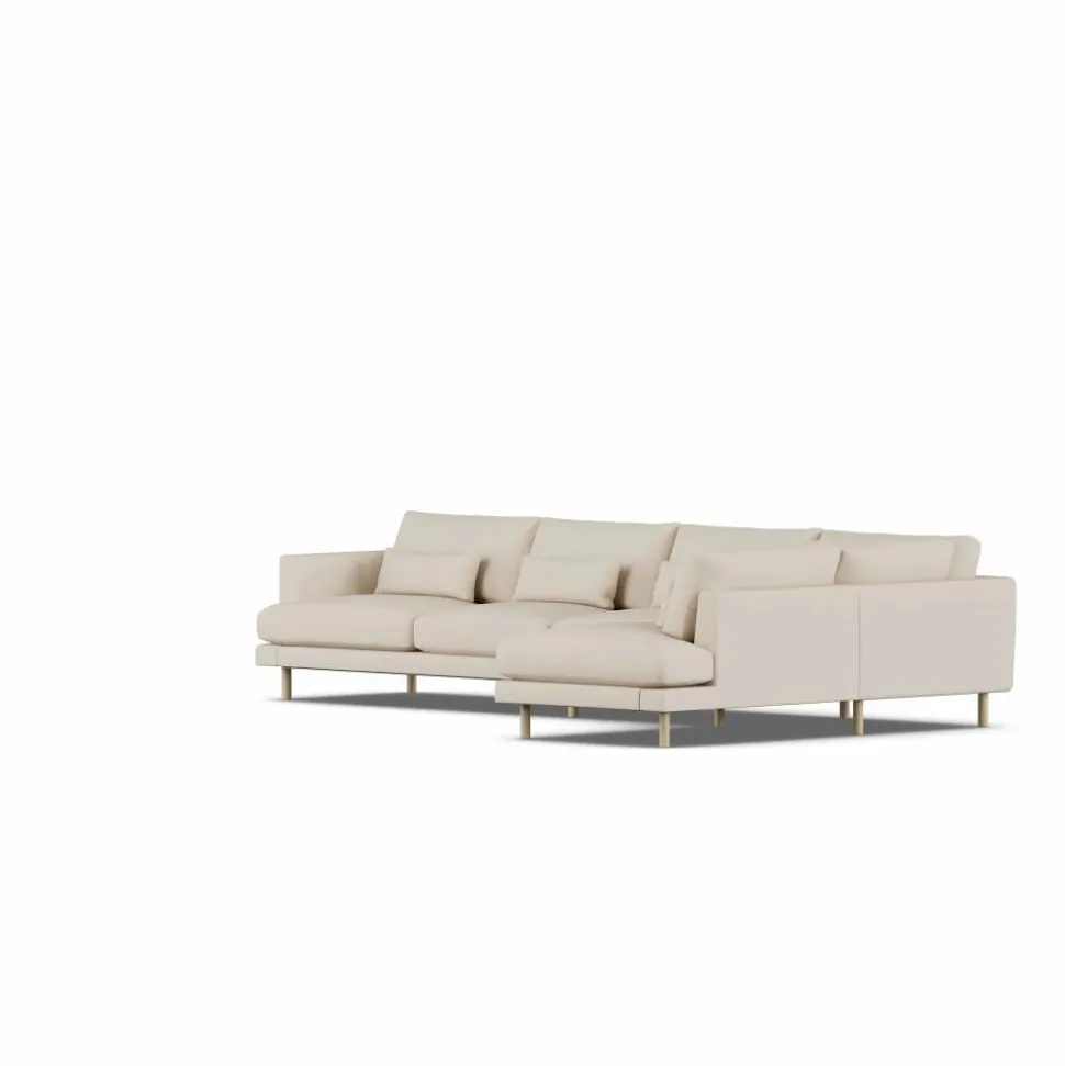Bredhult soffa Same Beige 6670-vitoljad ek 4-sits B1