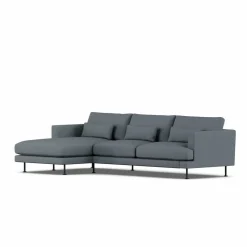 Bredhult soffa Same Blue 6678-svart stål 2 5-sits C2