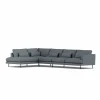 Bredhult soffa Same Blue 6678-svart stål 4-sits B2