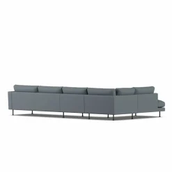 Bredhult soffa Same Blue 6678-svart stål 4-sits B2