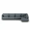Bredhult soffa Same Blue 6678-vitoljad ek 4-sits B1
