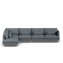 Bredhult soffa Same Blue 6678-vitoljad ek 4-sits B2
