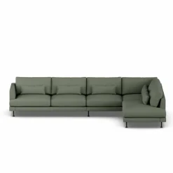 Bredhult soffa Same Forest 6677-svart stål 4-sits B1