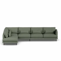 Bredhult soffa Same Forest 6677-svart stål 4-sits B2