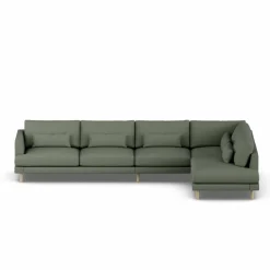 Bredhult soffa Same Forest 6677-vitoljad ek 4-sits B1