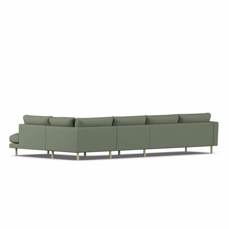Bredhult soffa Same Forest 6677-vitoljad ek 4-sits B1
