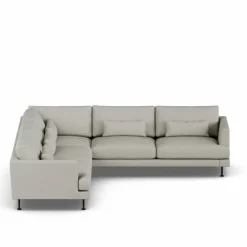Bredhult soffa Same Grey 6673-svart stål hörnsoffa F