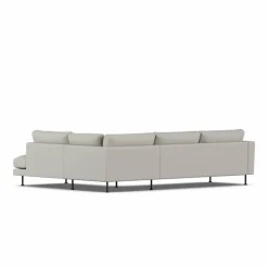Bredhult soffa Same Grey 6673-svart stål 3-sits A1