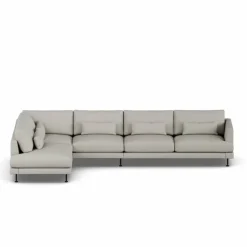 Bredhult soffa Same Grey 6673-svart stål 4-sits B2