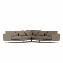 Bredhult soffa Same Mole 6674-svart stål hörnsoffa F