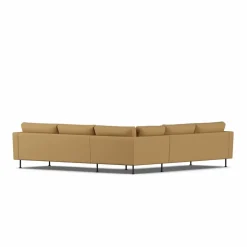 Bredhult soffa Same Ochre 6676-svart stål hörnsoffa F