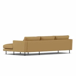 Bredhult soffa Same Ochre 6676-svart stål 2 5-sits C1