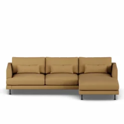 Bredhult soffa Same Ochre 6676-svart stål 2 5-sits C1