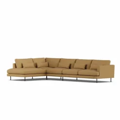 Bredhult soffa Same Ochre 6676-svart stål 4-sits B2