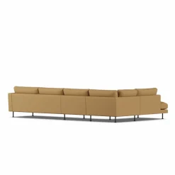 Bredhult soffa Same Ochre 6676-svart stål 4-sits B2