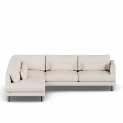 Bredhult soffa Same Off White 6671-svart stål 3-sits A2